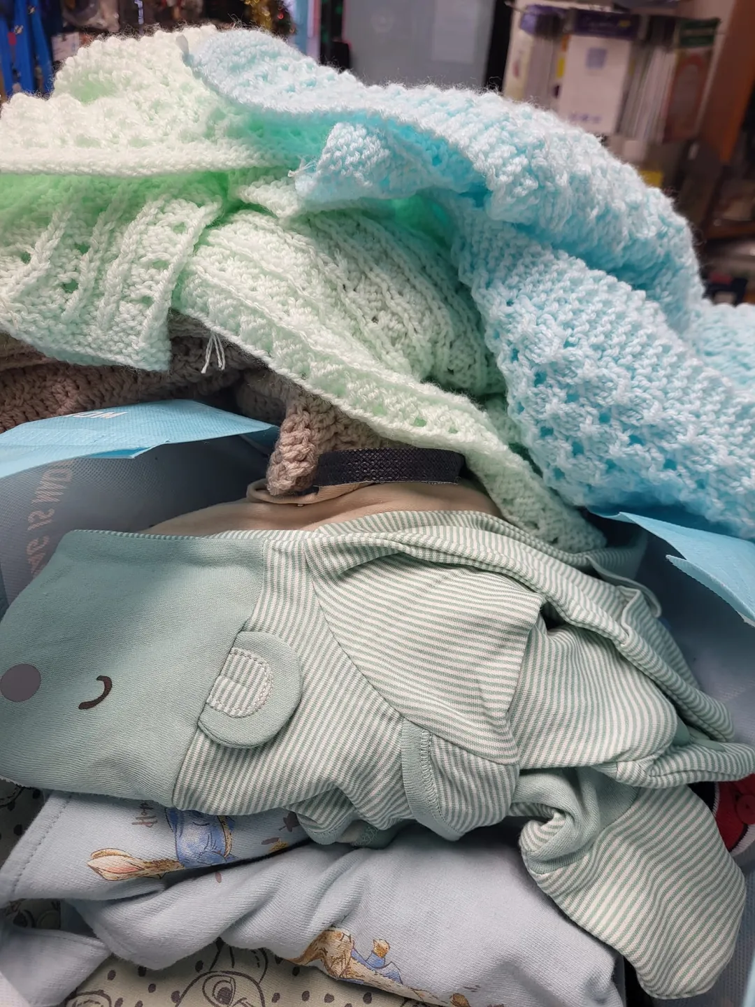 Photo from Jayne's Baby Bank (main page), 16 Jan 2024: 0-12 month bundles going out for FREE today with nappies ans extra blankets