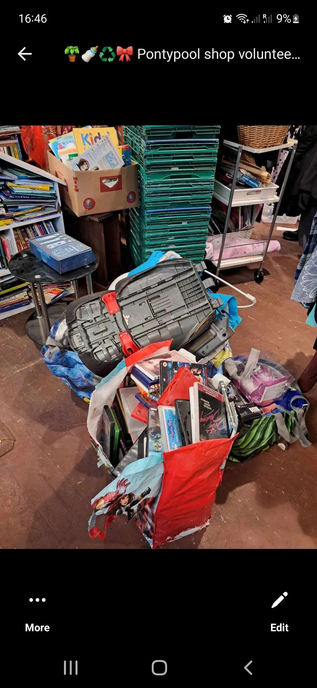 Photo from Jayne's Baby Bank (main page), 3 Jan 2025: Donations ♻️ thank you guys . Thank you Panteg food bank for the green trays for our stock storage