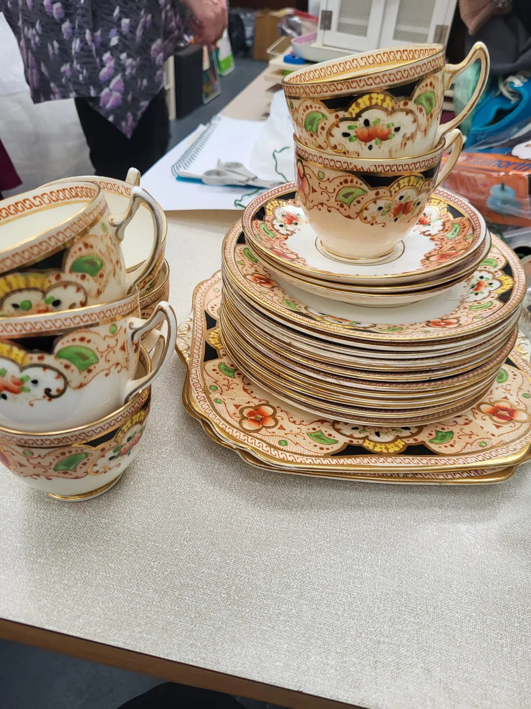 Photo from Jayne's Baby Bank (main page), 9 May 2024: Gladstone set £25 please Donation centre More saucers than in photo