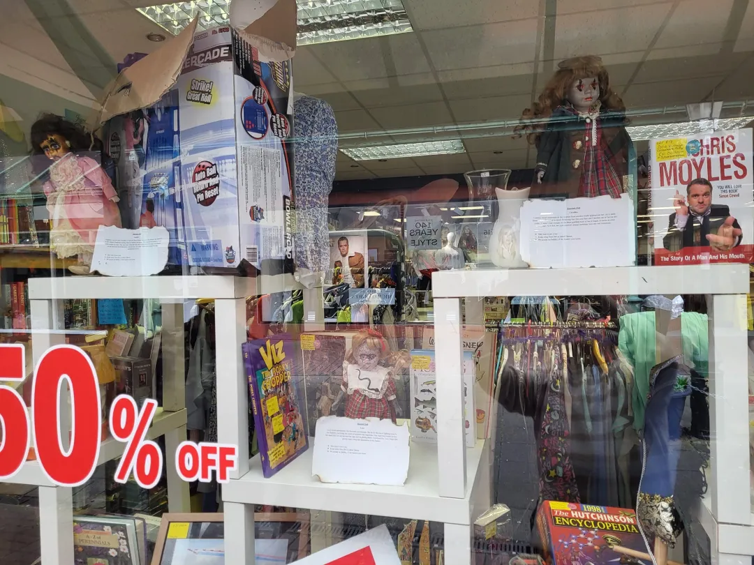 Photo from Jayne's Baby Bank (main page), 30 Sep 2024: Blackwood shop is haunted by creepy dolls! £10 each please fundraising is ringfenced for a baby food foodbank shop These are not toys We acc
