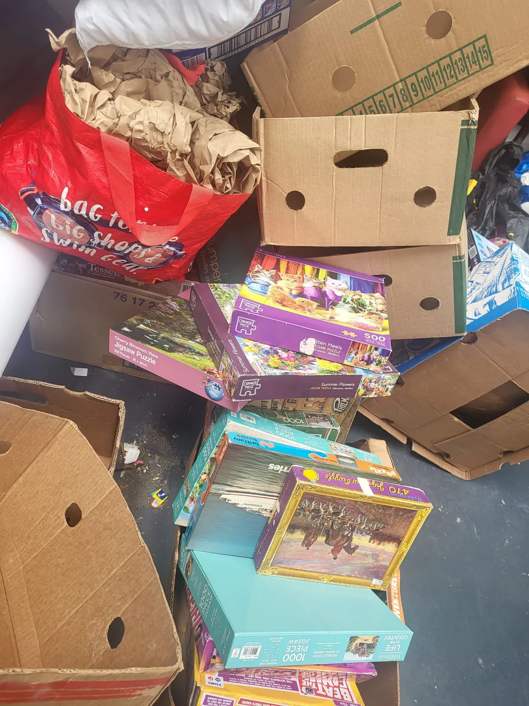 Photo from Jayne's Baby Bank (main page), 26 Apr 2024: Two boxes of jigsaws I need picked up from the donation centre and checked please and then returned. Thanks
