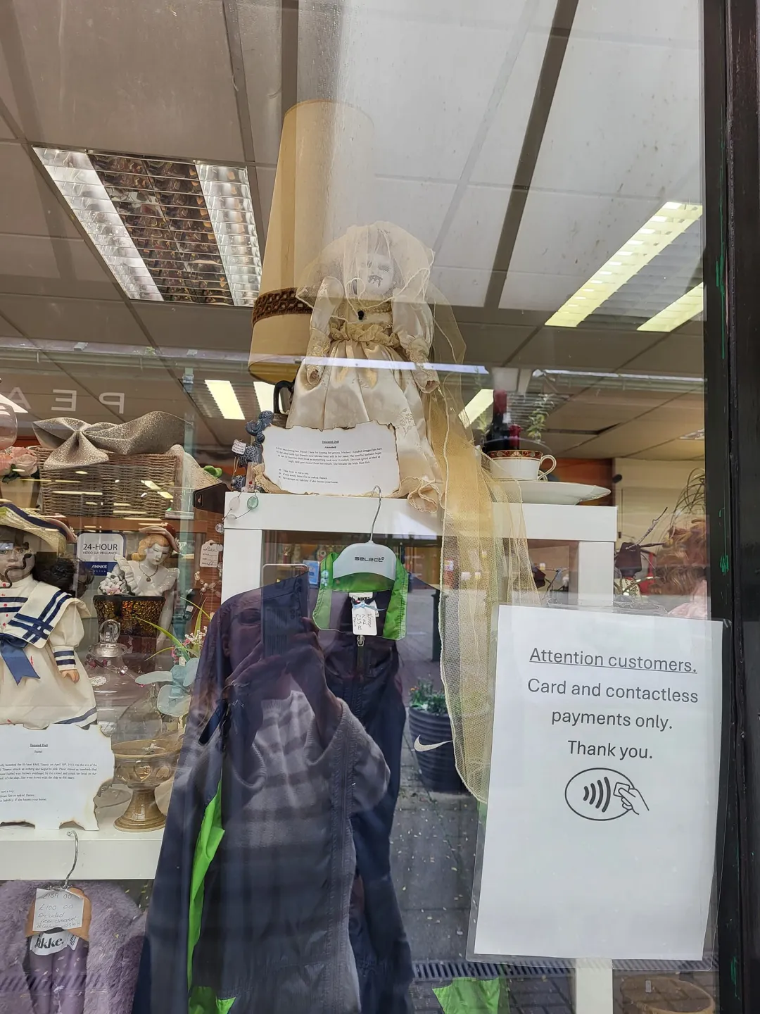 Photo from Jayne's Baby Bank (main page), 30 Sep 2024: Blackwood shop is haunted by creepy dolls! £10 each please fundraising is ringfenced for a baby food foodbank shop These are not toys We acc