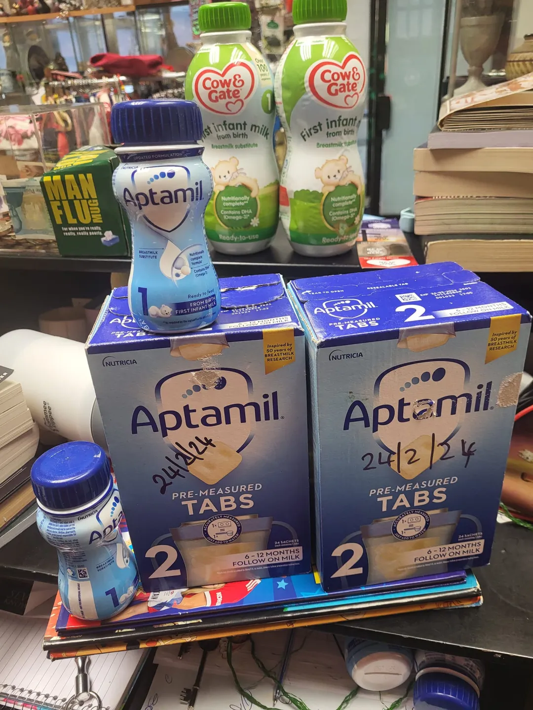 Photo from Jayne's Baby Bank (main page), 14 Feb 2024: I need thesse milks collected TODAY from Blackwood shop ASAP short dates