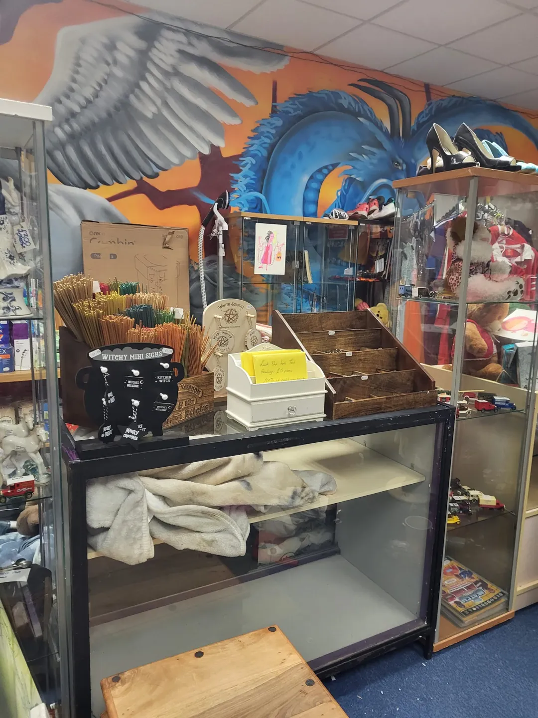 Photo from Jayne's Baby Bank (main page), 29 Jan 2024: Thank you to Modern Man Bargoed Bargoed and Infinity toys Merthyr for making my dreams of a little witches apothecary come true! Jayne's Bab