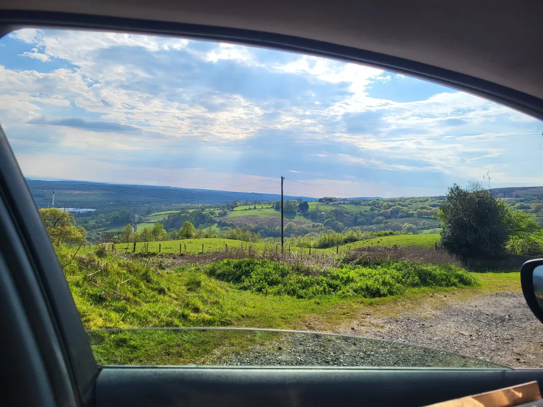 Photo from Jayne's Baby Bank (main page), 6 May 2024: Donation number 3 pick up! Not sure where I am! But the view is nice and it's keeping me out of trouble! 🙈🙈