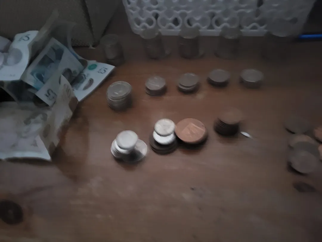 Photo from Jayne's Baby Bank (main page), 24 Sep 2024: £95.86 in the food bank donation box Pontypool- thank you everyone .