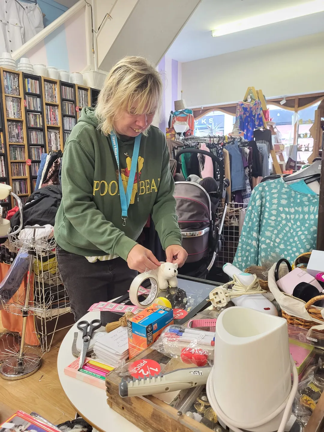 Photo from Jayne's Baby Bank (main page), 20 Jul 2024: Free tombola for children win a mini Teddy! Pontypool shop! (Tickets are in the pink tin )