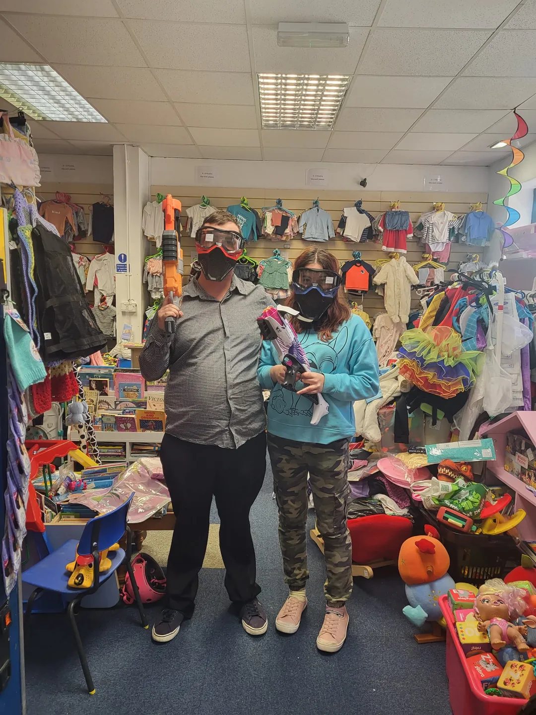 Photo from Jayne's Baby Bank (main page), 3 Oct 2024: Blackwood Staff messing around again! ♻️🤣