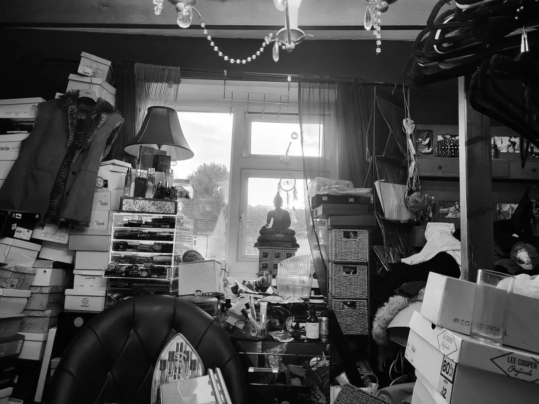 Photo from Jayne's Baby Bank (main page), 14 Dec 2025: Finally got my walk in wardrobe somewhat accessible! Note to self : you do not need to buy another pair of shoes as long as you live!