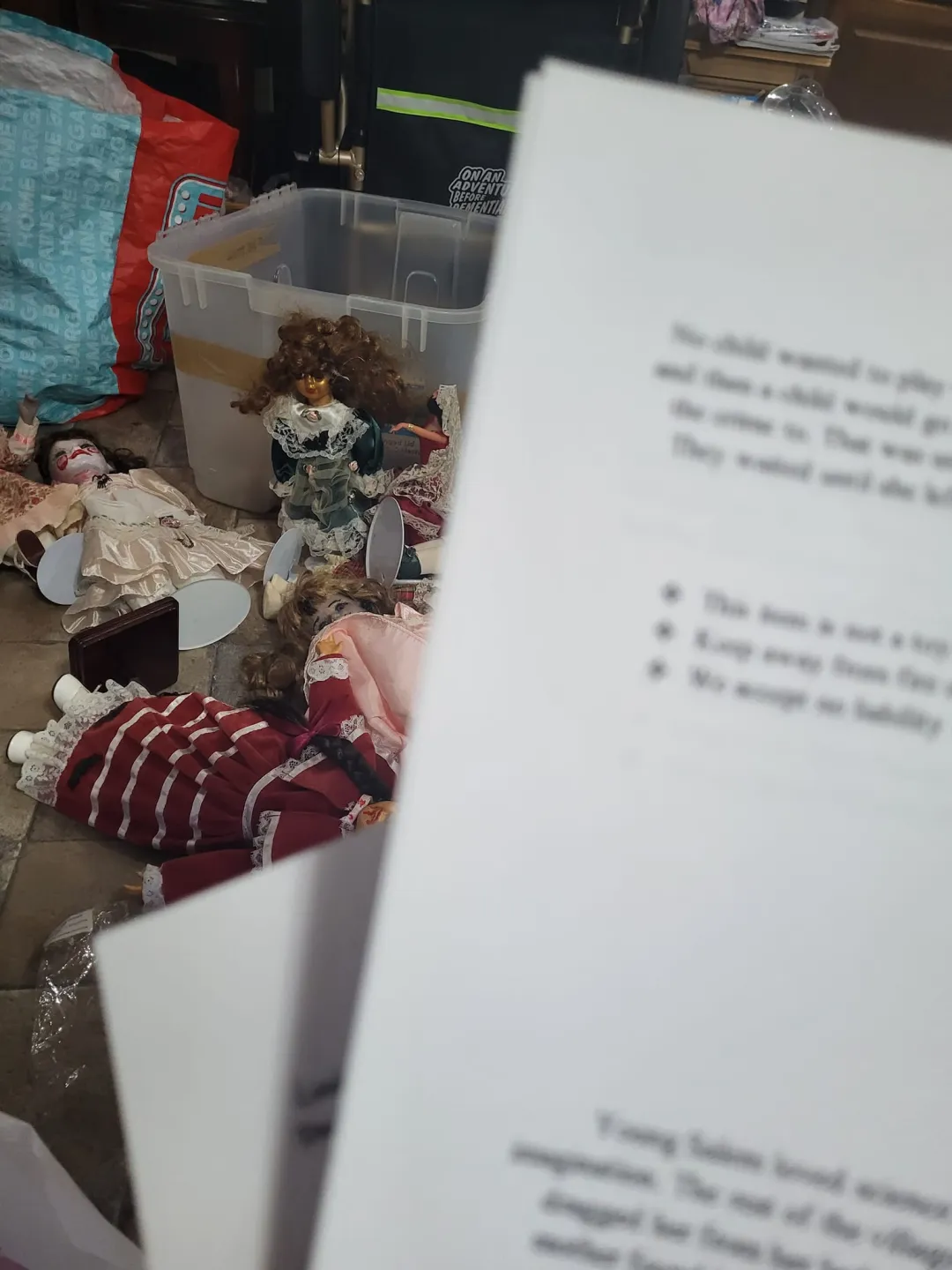 Photo from Jayne's Baby Bank (main page), 29 Sep 2024: Starting the stories the go with the haunted dolls. We have 23 in total £10 each please = £230 towards baby food jars. 👻👻👻👻