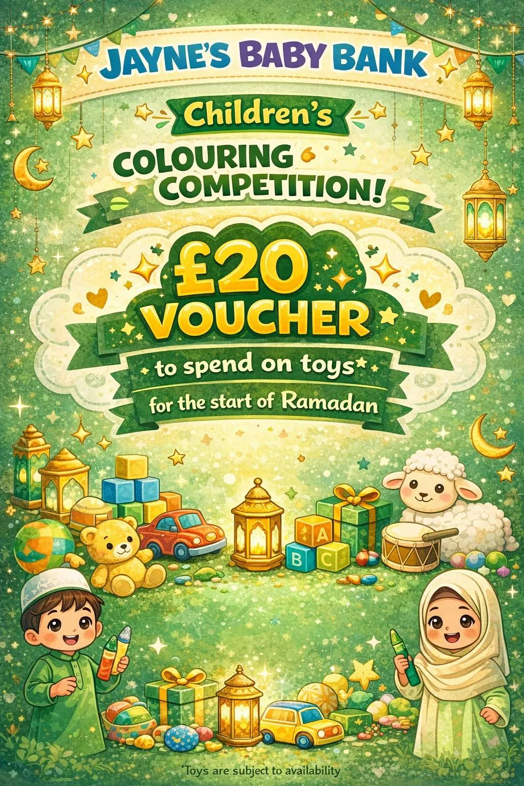 Photo from Jayne's Baby Bank (main page), 17 Feb 2026: Any child can enter guys If you can't post the photo below we need to add you to our group so drop me a dm