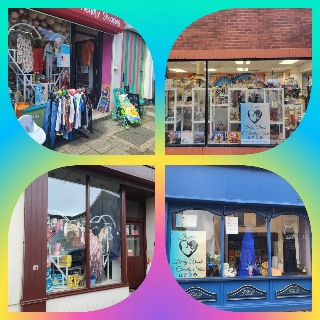 Photo from Jayne's Baby Bank (main page), 9 Jul 2024: All our shops are open today, Blackwood is open, Brynmawr, Risca and Pontypool - pop in and say hi to our volunteers - they love seeing you 