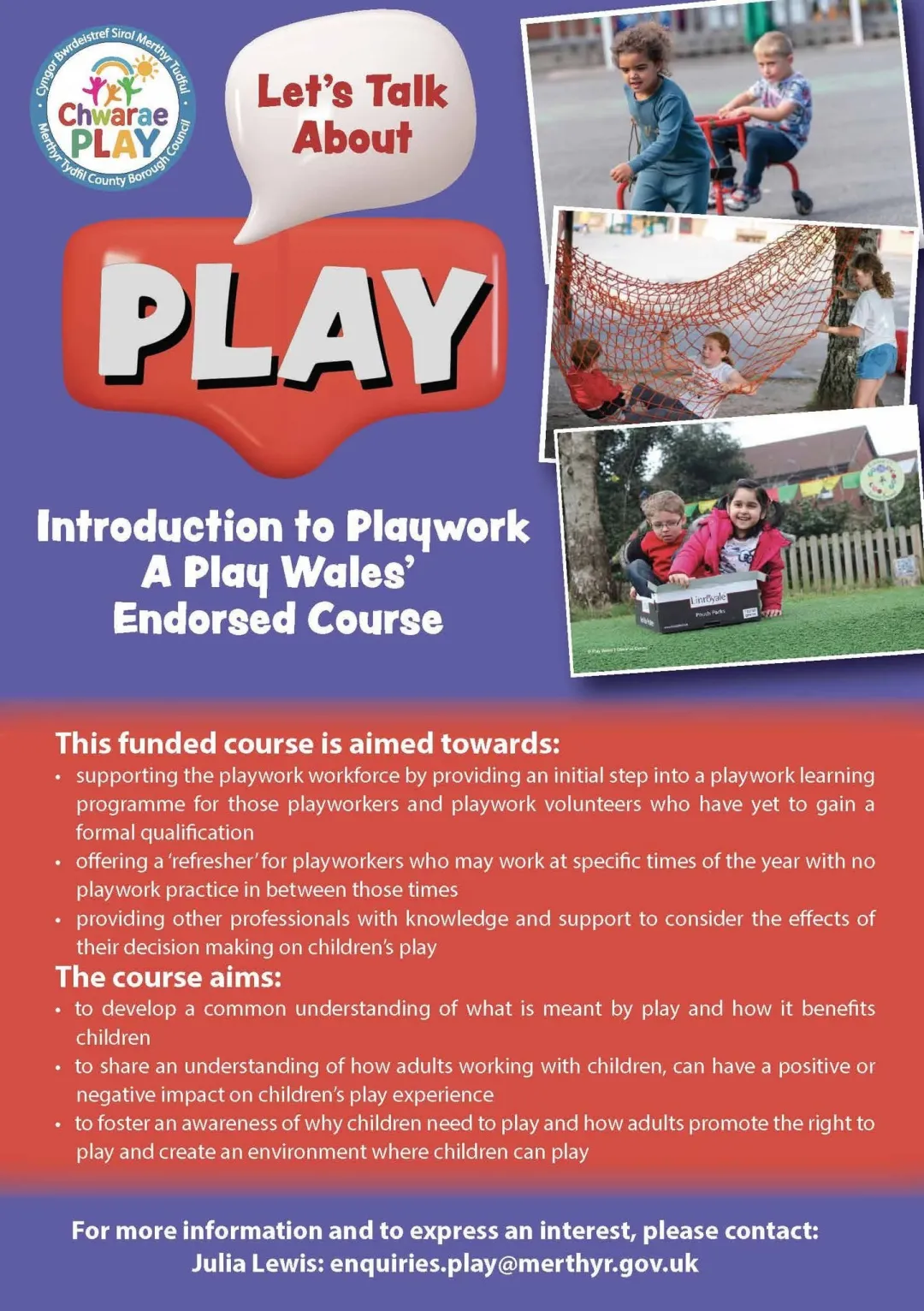 Photo from Jayne's Baby Bank (main page), 4 Feb 2026: 🌟 Introduction to Playwork Course 🌟 Perfect for parents, volunteers, and anyone interested in children’s play. This Play Wales–endorsed (non