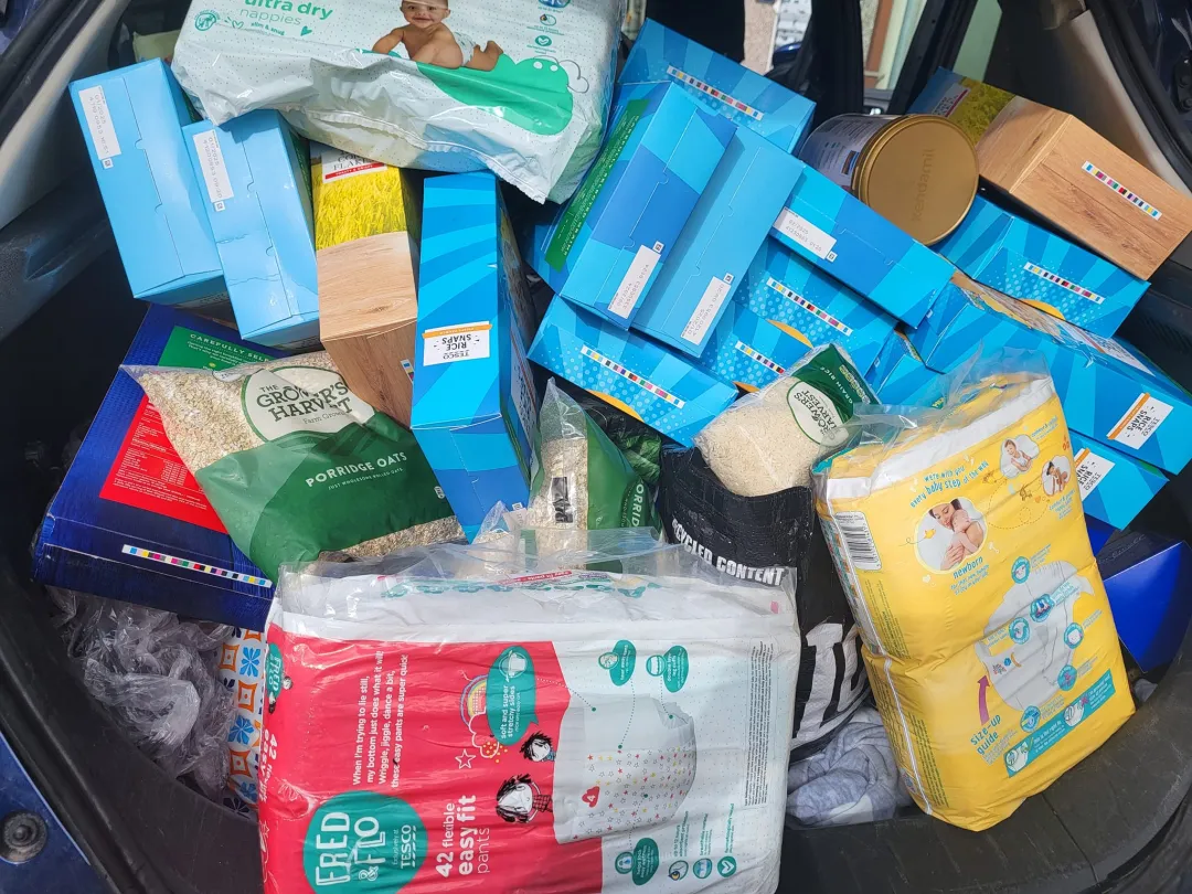 Photo from Jayne's Baby Bank (main page), 21 Jul 2024: Nappy and food bank shop Always make me laugh... all the registered charities charge £5 a bag or more We are not even a charity and we give 