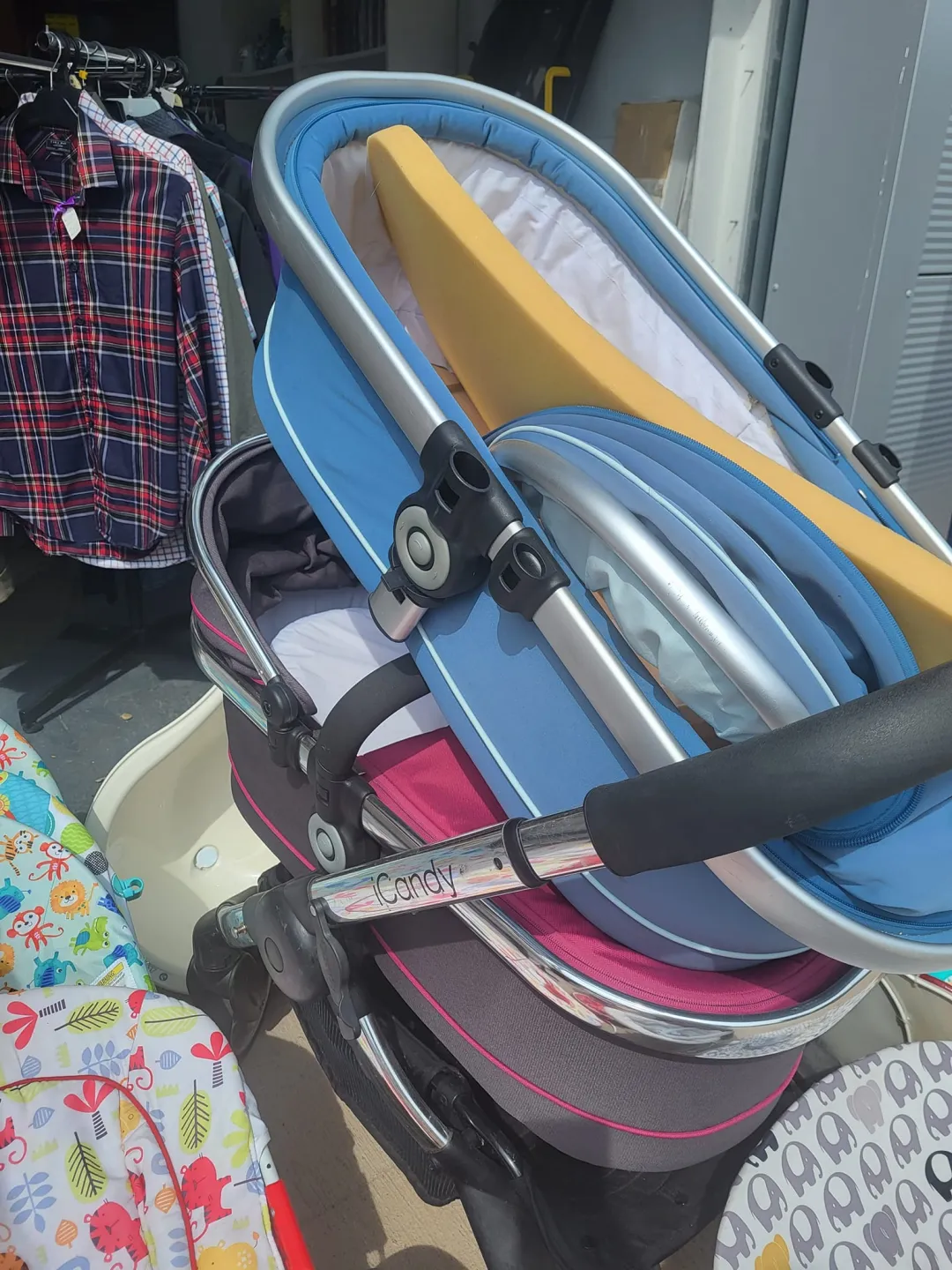 Photo from Jayne's Baby Bank (main page), 3 Jun 2024: All prams £20 today to clear 1 pram left in Blackwood black mother care one £10 Moses baskets 50p each no stands left