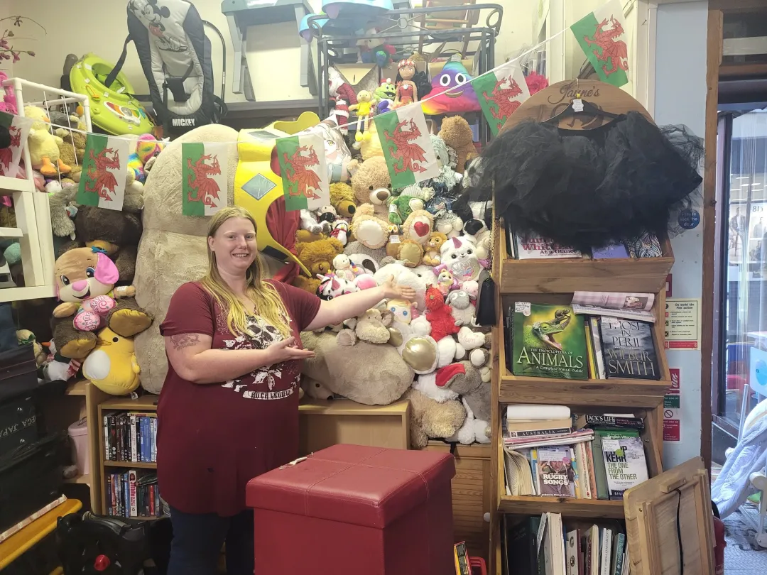 Photo from Jayne's Baby Bank (main page), 19 Oct 2025: Don't touch Sammy's Teddies! 🤣🤣 If you want one she will get it for you!