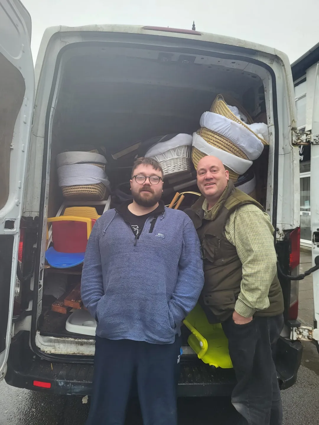 Photo from Jayne's Baby Bank (main page), 13 Feb 2024: Thank you to Jason Wilmot and Daniel Wilmot for a shop clearence donations today! ♻️🍼🌎❤️