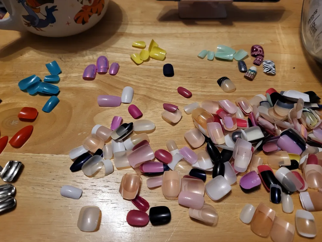 Photo from Jayne's Baby Bank (main page), 14 Feb 2026: Homework tonight - we have had a massive box of odd nails in