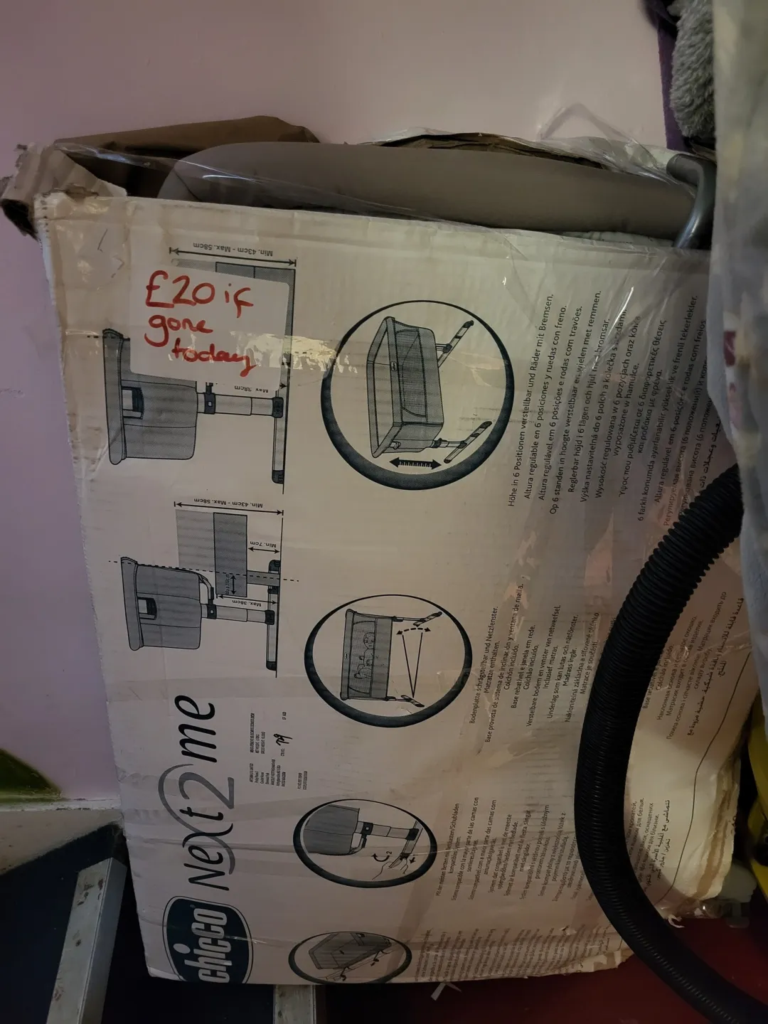 Photo from Jayne's Baby Bank (main page), 28 Oct 2025: Next to me cribb £20 please if gone this week. Not on display so ask staff at Pontypool shop for it.