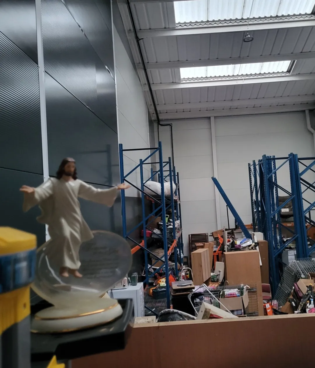 Photo from Jayne's Baby Bank (main page), 30 Dec 2025: Poor Jesus - he's been knocking around with us a long time- how he hasn't had his head knocked off yet I don't know 😄🤣 thank you to our volu