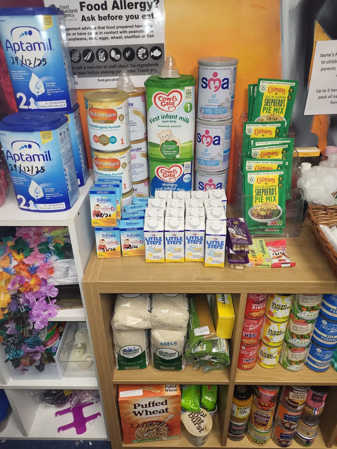 Photo from Jayne's Baby Bank (main page), 14 Oct 2024: Foodbank Restock
