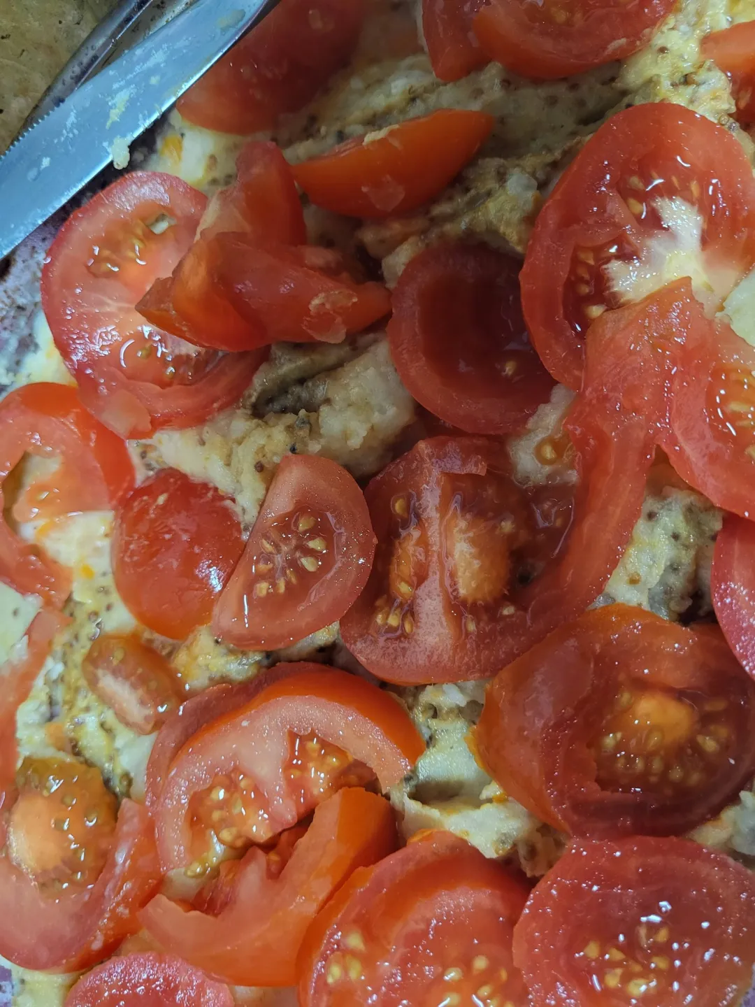 Photo from Jayne's Baby Bank (main page), 3 Mar 2026: Trying to use up all the stuffs left over in my fridge ect! We have cheese, potato, onion and carrot pie.... then I went a bit rouge and add