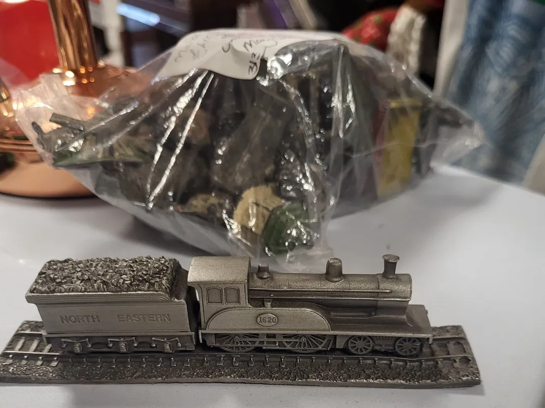 Photo from Jayne's Baby Bank (main page), 11 Dec 2025: Royal Hampshire train £10 please Vintage Metal As seen Vintage and antique items may not always be in perfect conditions . Can post for reco