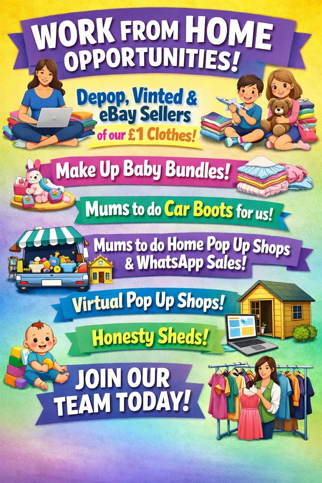 Photo from Jayne's Baby Bank (main page), 7 Mar 2026: We need help sorting, listing and fundraising :)