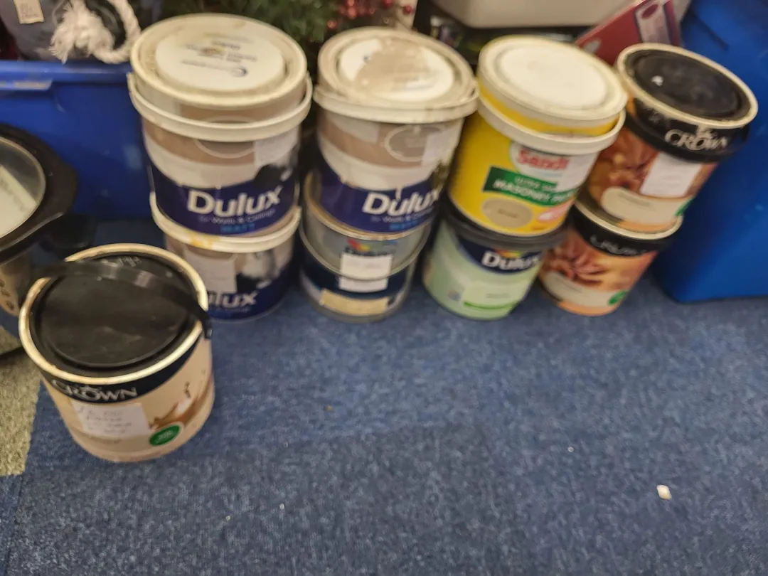 Photo from Jayne's Baby Bank (main page), 27 Mar 2024: Paint £6 - £10 not holding first come first served. Will need stiring and is non returnable. No discount on the paints sorry