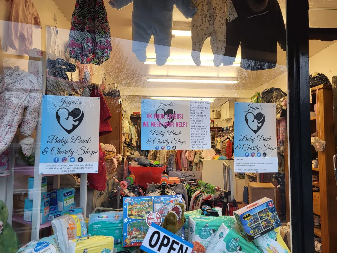 Photo from Jayne's Baby Bank (main page), 17 Dec 2023: RISCA SHOP 68 Tredegar St, Risca, Newport NP11 6BW