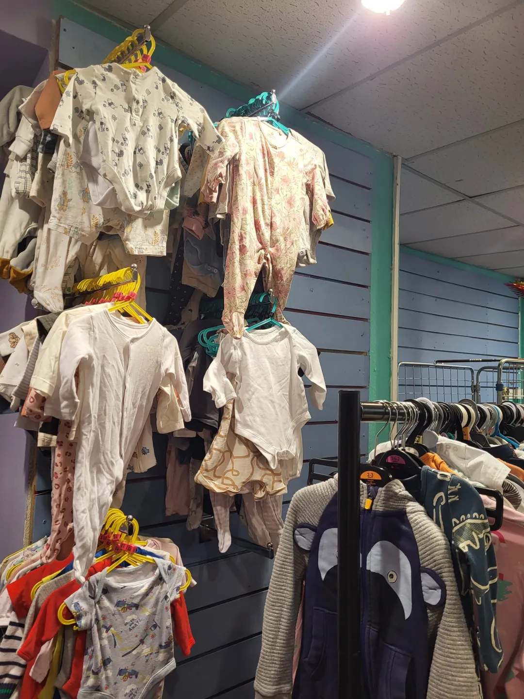 Photo from Jayne's Baby Bank (main page), 30 Nov 2024: Pontypool shop back to business- Emma and Sammy has started the 50p baby clothes wall :)