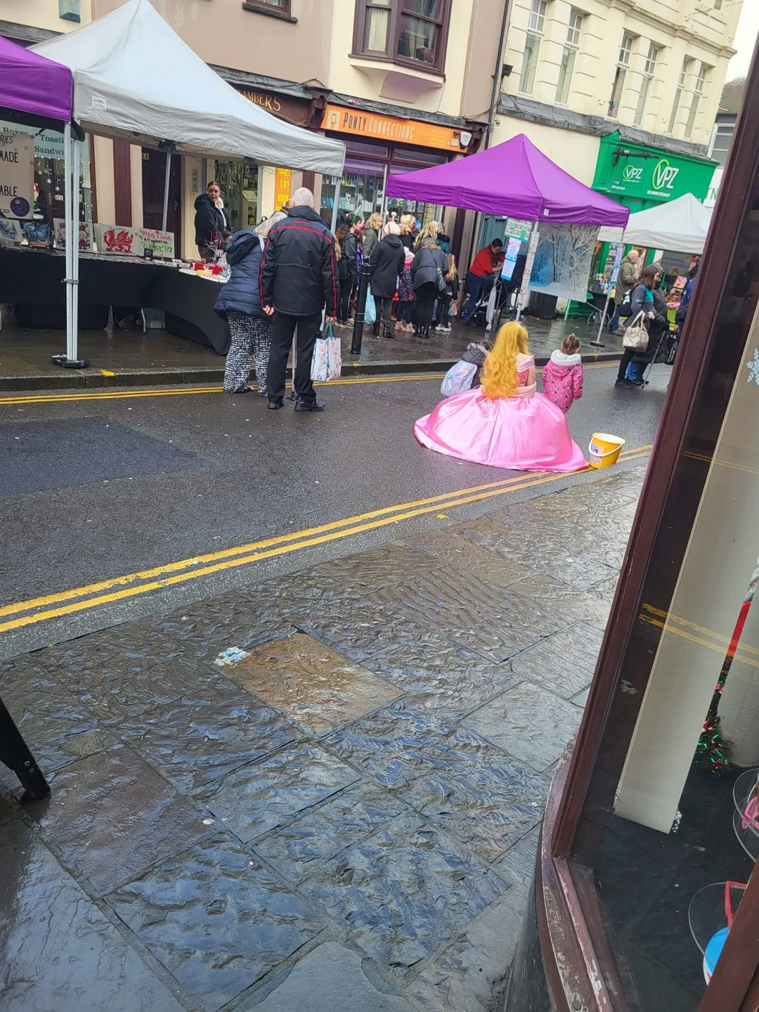 Photo from Jayne's Baby Bank (main page), 30 Nov 2024: Santa and the characters have left Pontypool ready for Blackwood shop