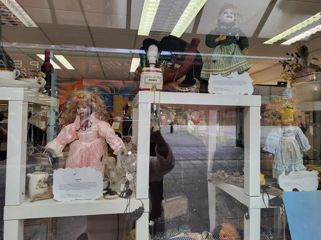 Photo from Jayne's Baby Bank (main page), 11 Oct 2024: We have raised £30 so far towards are £230 goal for baby food jars! We have a lot of interest in the haunted dolls! £10 each all funds ringf