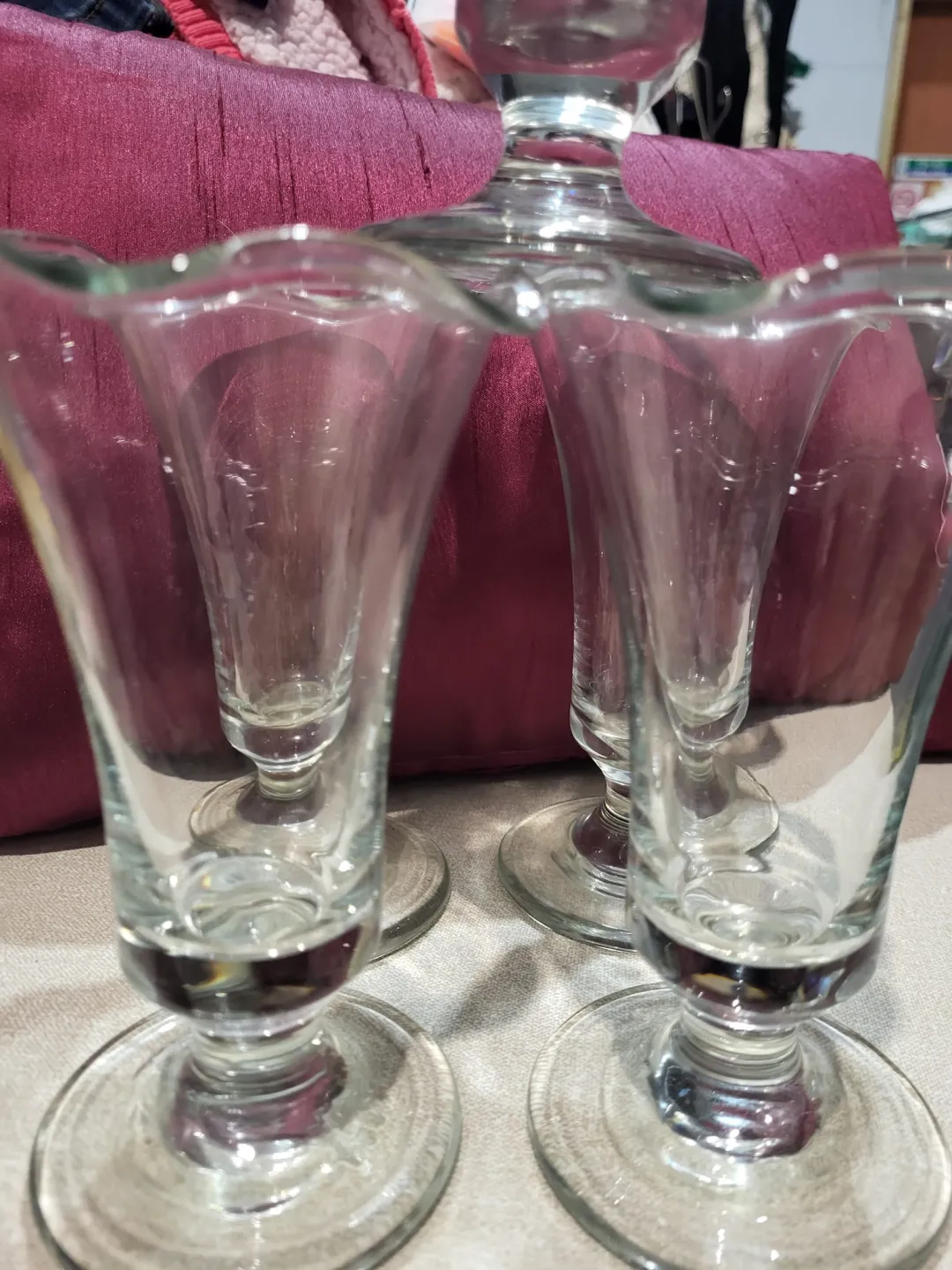 Photo from Jayne's Baby Bank (main page), 24 May 2024: Set of 5 desert glasses £10 please Dc