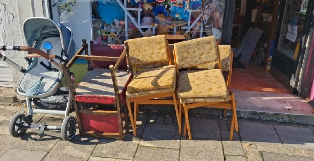 Photo from Jayne's Baby Bank (main page), 4 Mar 2026: Red chairs sold Pram £50 please We have 8 of the brown chairs I can sell in sets of 4 £35 each or 8 for £60 Thanks