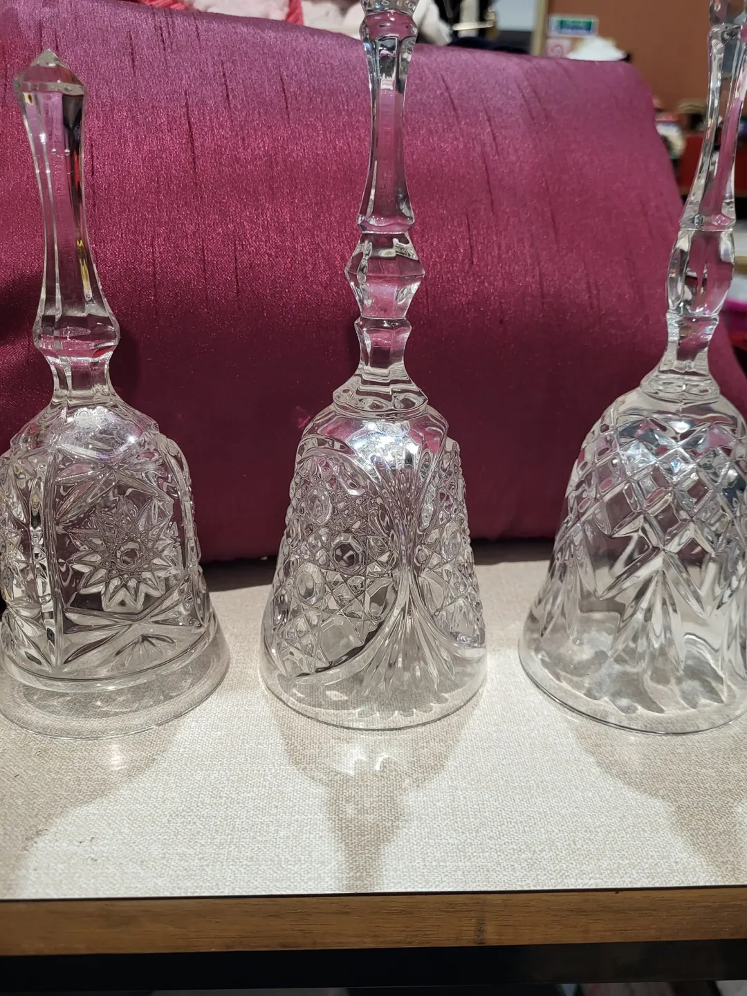 Photo from Jayne's Baby Bank (main page), 24 May 2024: Glass bells £6 each please Dc