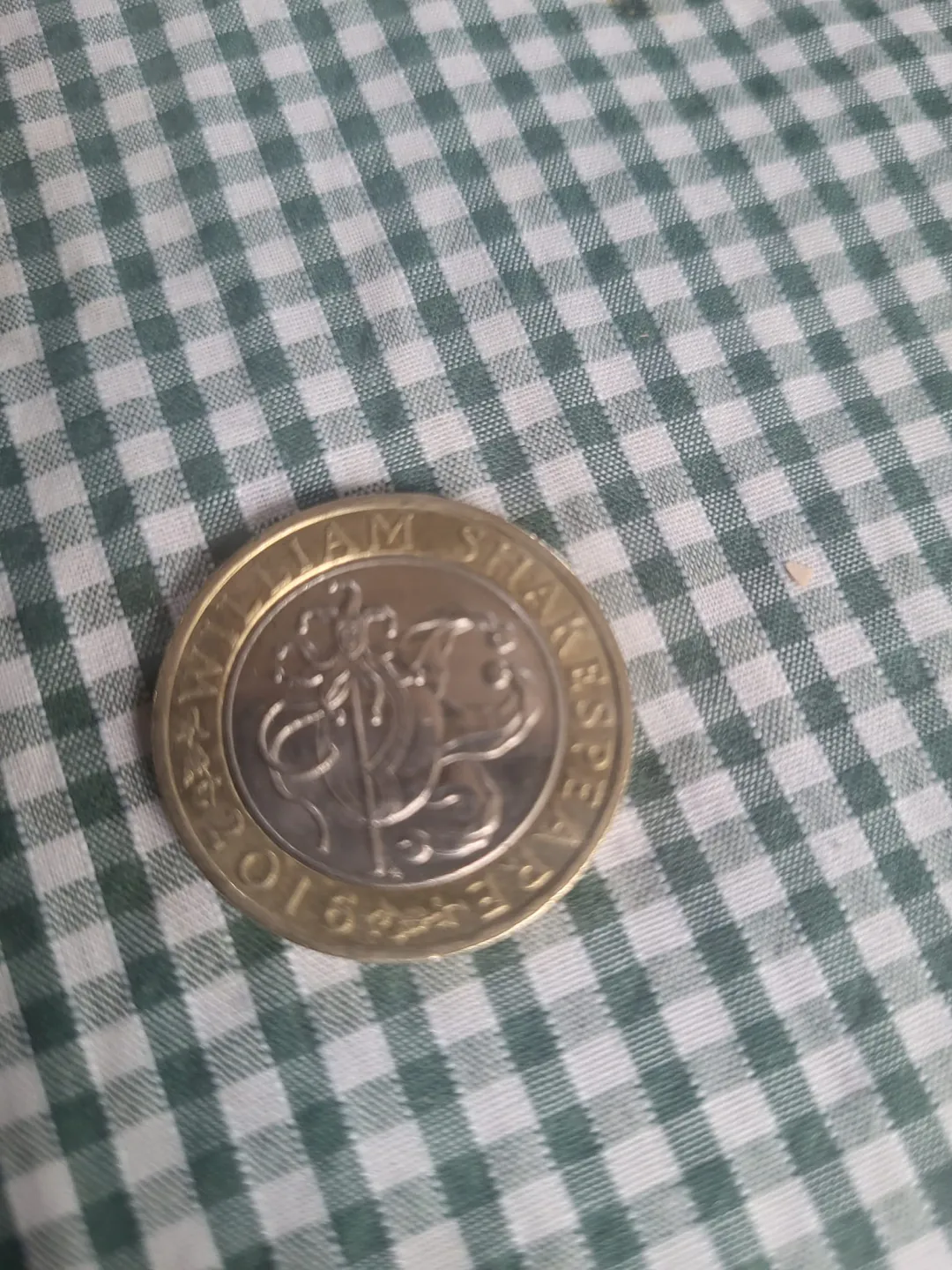 Photo from Jayne's Baby Bank (main page), 10 Dec 2023: William Shakespeare coin 2016