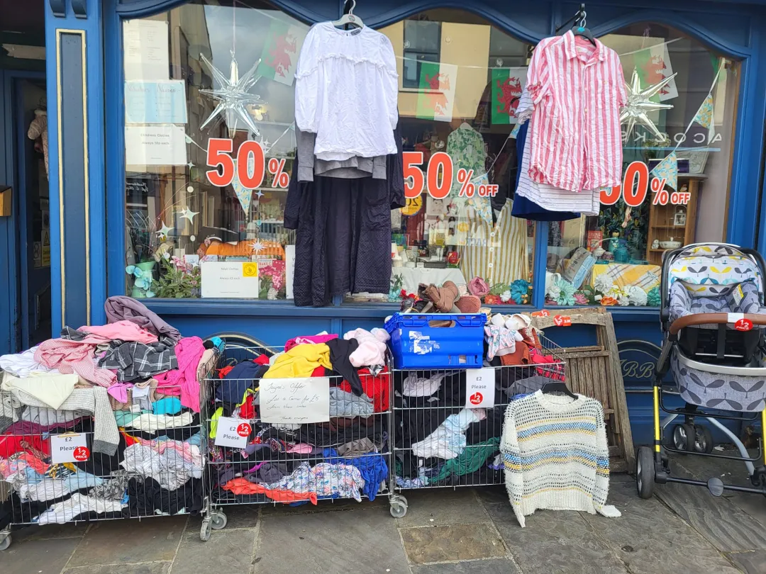 Photo from Jayne's Baby Bank (main page), 23 Aug 2024: Fill a bag for £5 from the crates outside