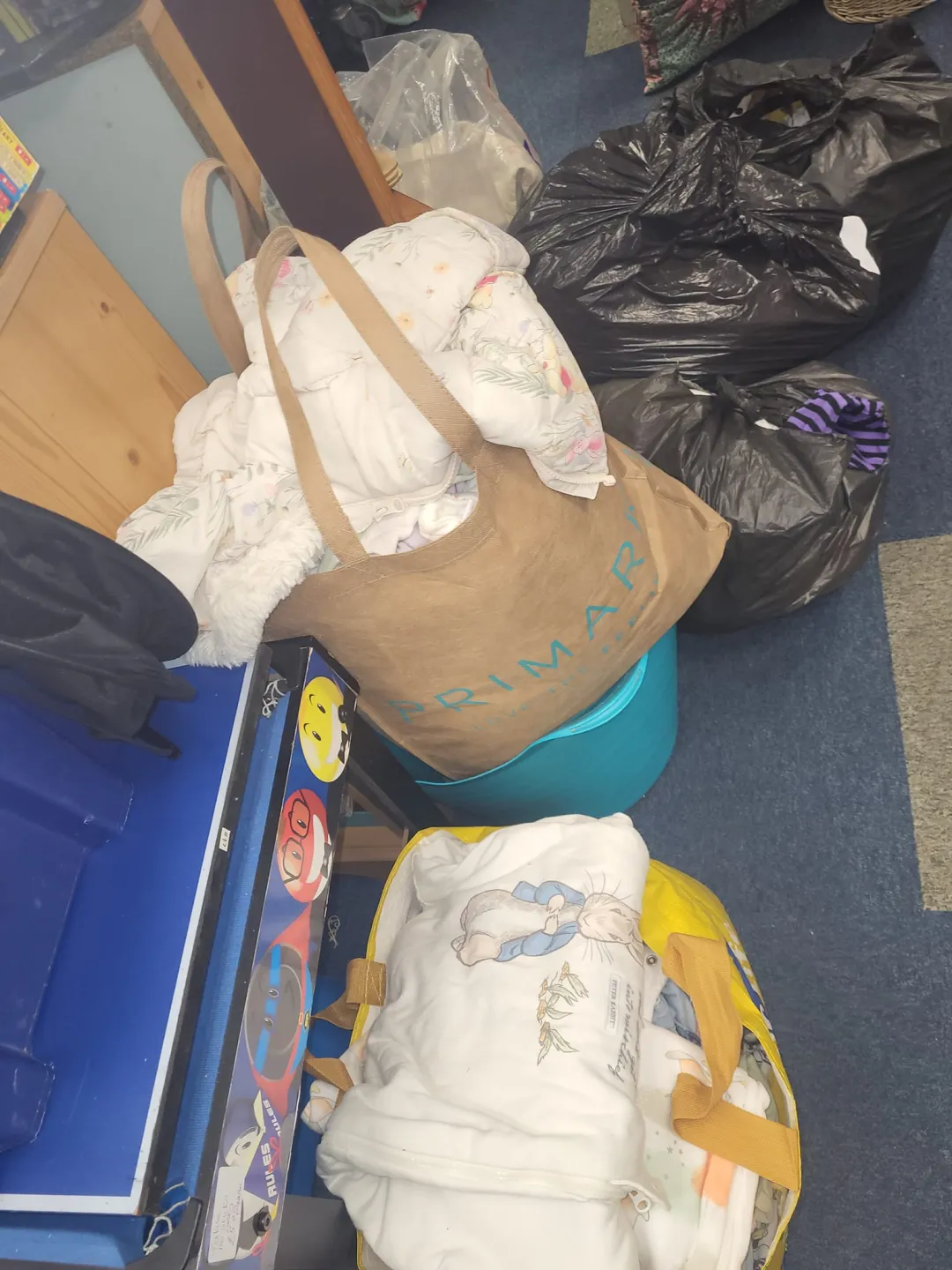 Photo from Jayne's Baby Bank (main page), 26 Mar 2024: Donations today!! Thank you Sammy Arnold for picking up for us and spying the kick stools!