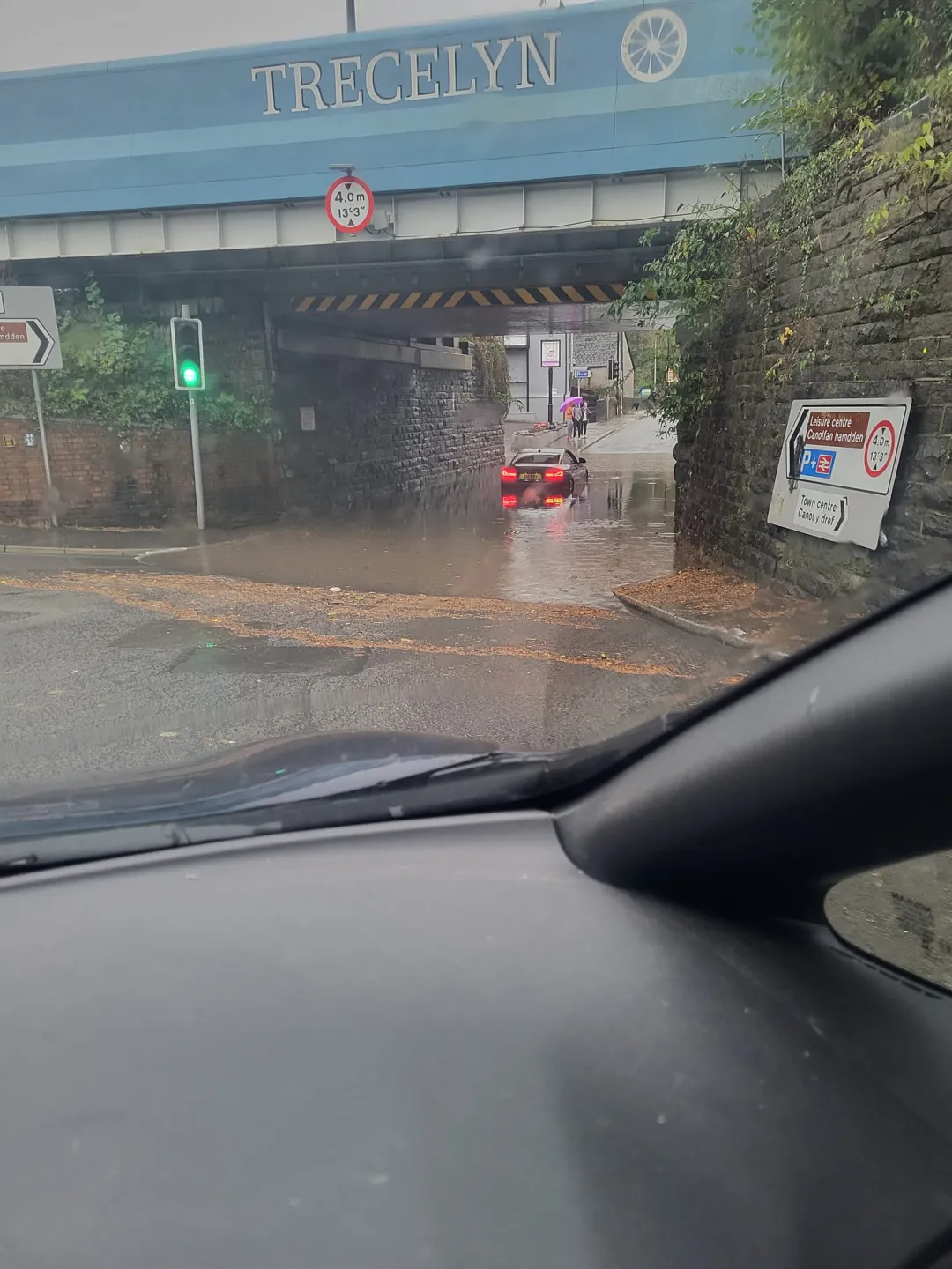 Photo from Jayne's Baby Bank (main page), 24 Nov 2024: Guys some people may not realise this - don't belt through the water on the roads - If it splashes on the engine it will take your battery o