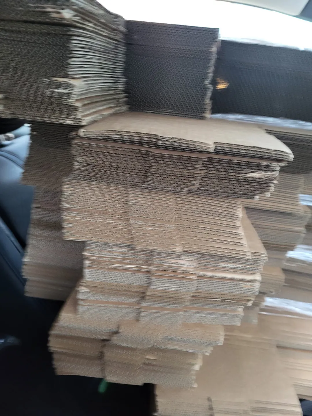Photo from Jayne's Baby Bank (main page), 12 Jan 2024: Picking up second pallet of baby boxes for us and companies and local businesses to fill like Bounty boxes, and Emma's Diary Bags for new mu