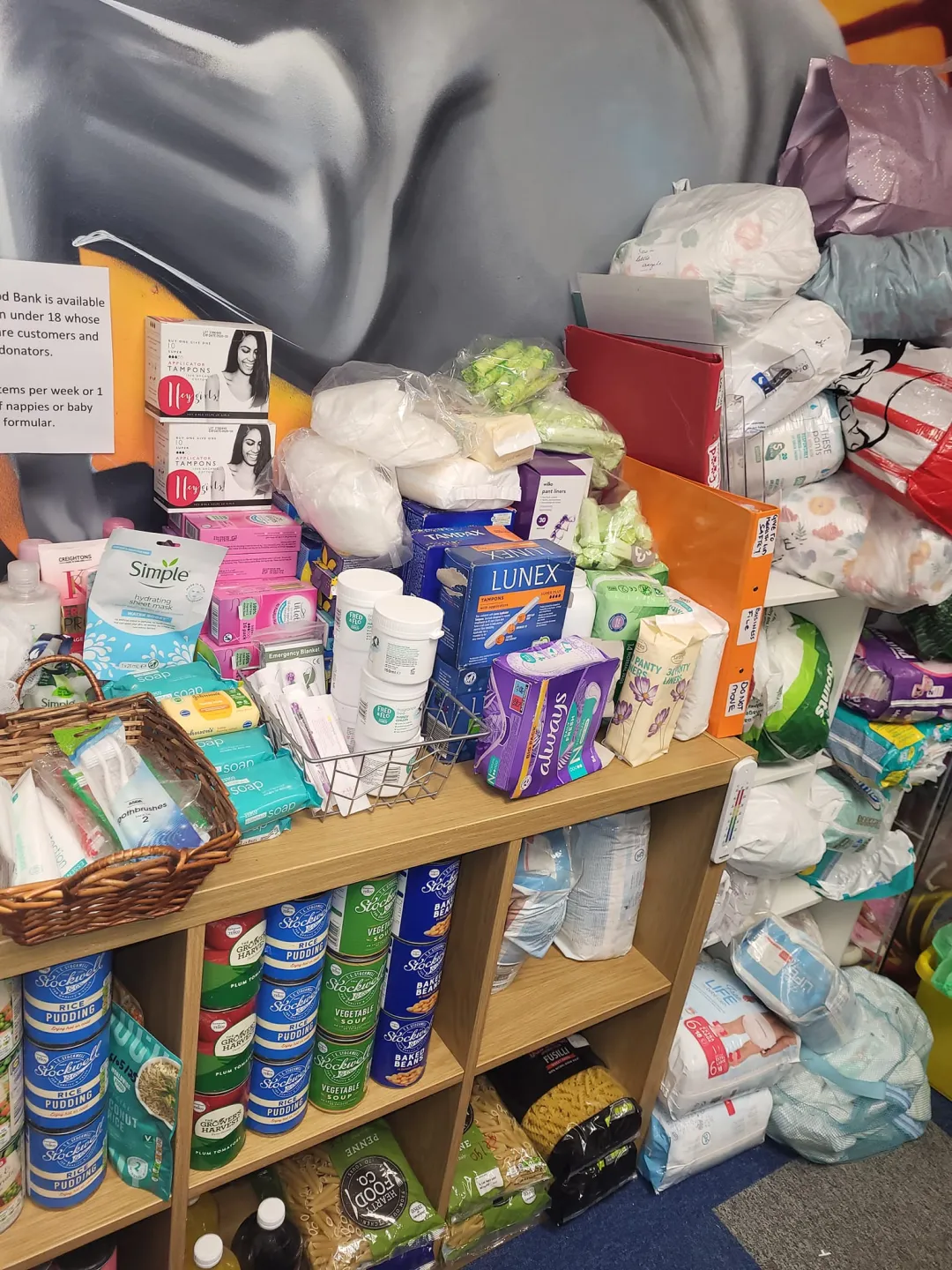 Photo from Jayne's Baby Bank (main page), 14 Oct 2024: Foodbank Restock