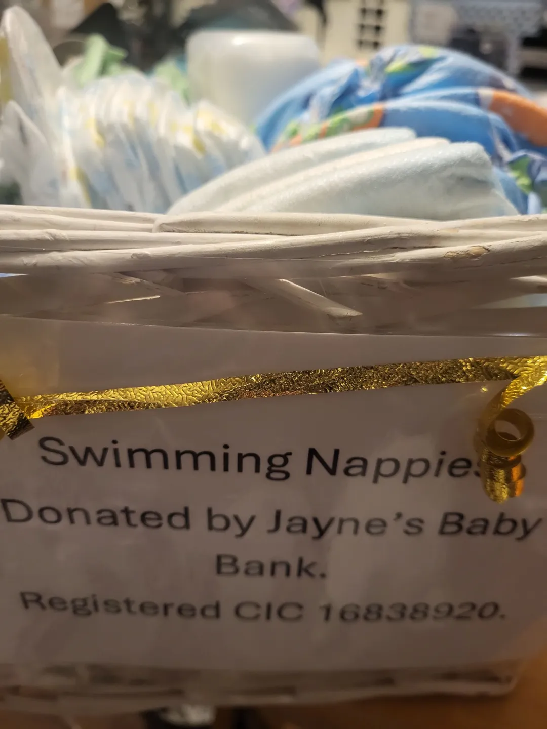 Photo from Jayne's Baby Bank (main page), 27 Feb 2026: Restocking our swimming nappy baskets for the leisure centres 🫶🍼💟