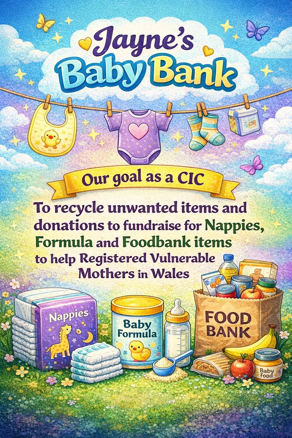 Photo from Jayne's Baby Bank (main page), 3 Mar 2026: Don't forget we have up to 5 options of Pantry Bags available. No need to book them. Anyone can buy them. Options are up in the shops PONTYP