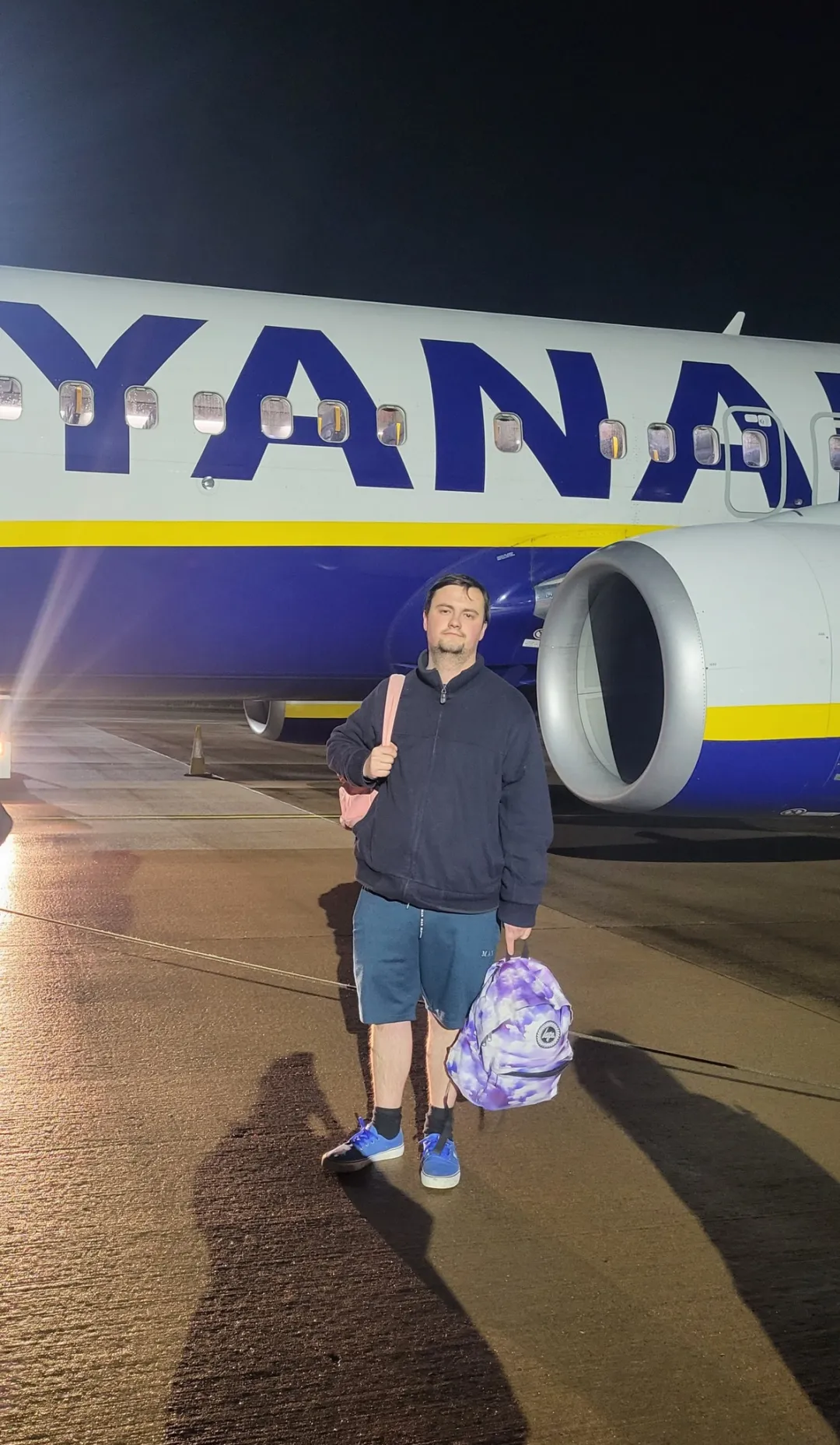 Photo from Jayne's Baby Bank (main page), 22 Dec 2025: RYANAIR - PERRYS BUSES ROUGH LANDING - but touch down!