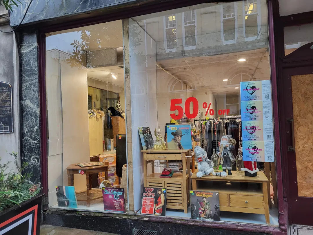 Photo from Jayne's Baby Bank (main page), 8 Nov 2024: Happy Wonka Ticket Day ' show staff your golden ticket to give you 50% discount off the 50% sale price* *some exclusions Haunted dolls Exemp
