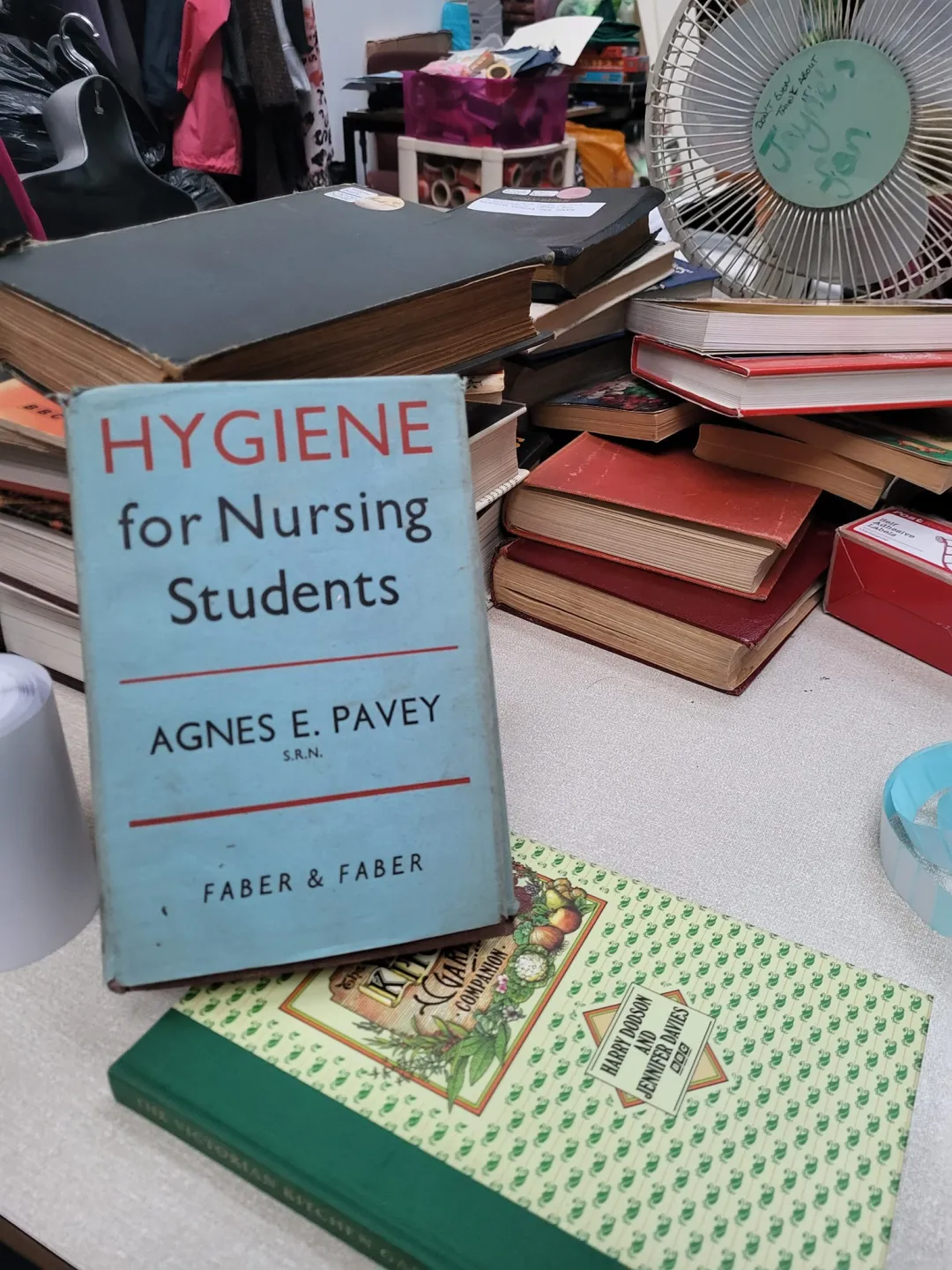 Photo from Jayne's Baby Bank (main page), 8 Jun 2024: Going through the antique books! Look at this relic! The author was there examiner to the GNC not even the NMC!