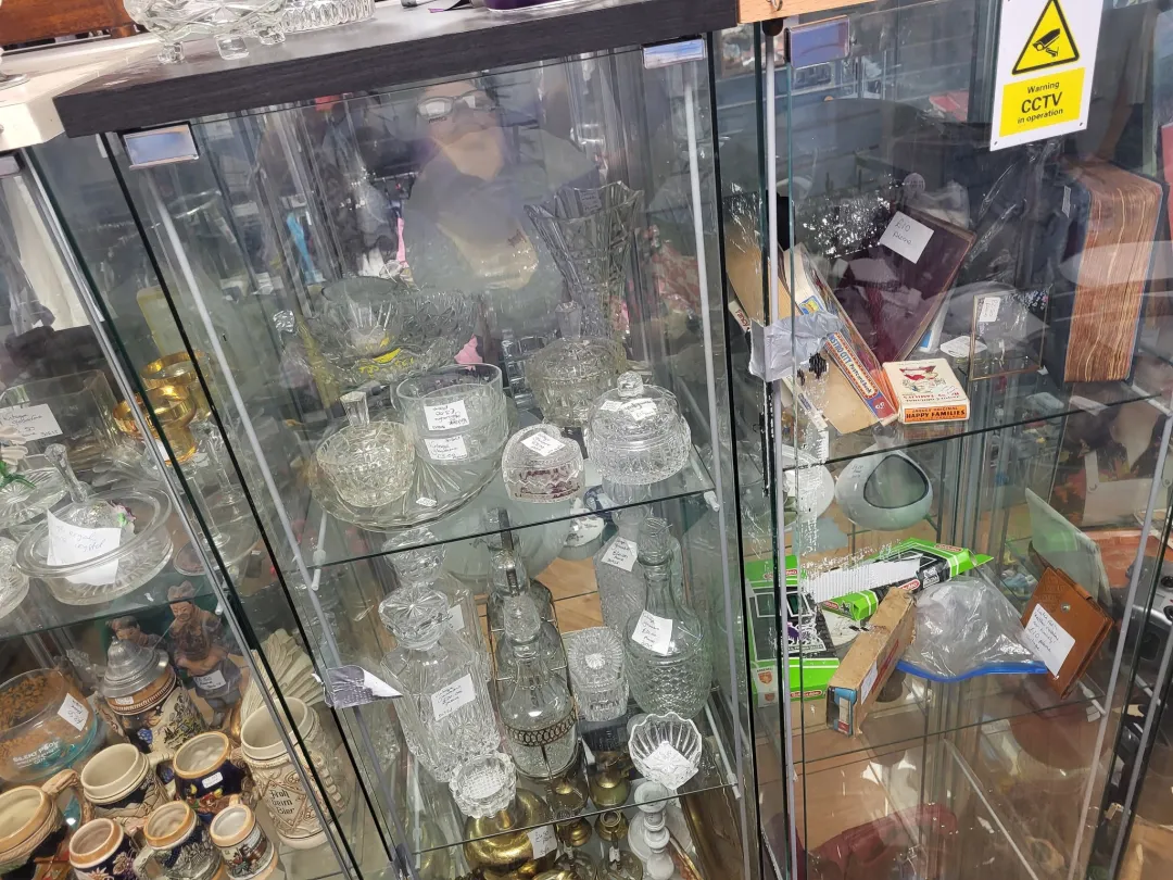 Photo from Jayne's Baby Bank (main page), 15 Jun 2025: Thank you to Cass and Gaz and family for sorting the glass cabinets and coming in today. Very much appreciated. I think they look good in Ca