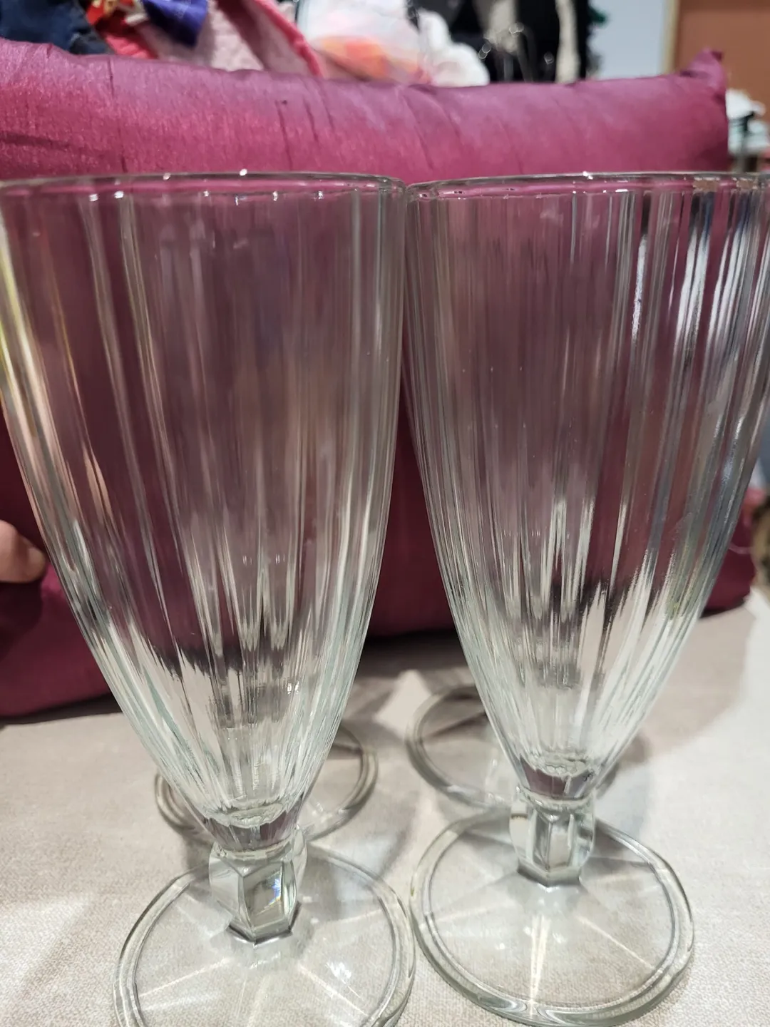 Photo from Jayne's Baby Bank (main page), 24 May 2024: Set of 4 desert glasses £10 please Dc