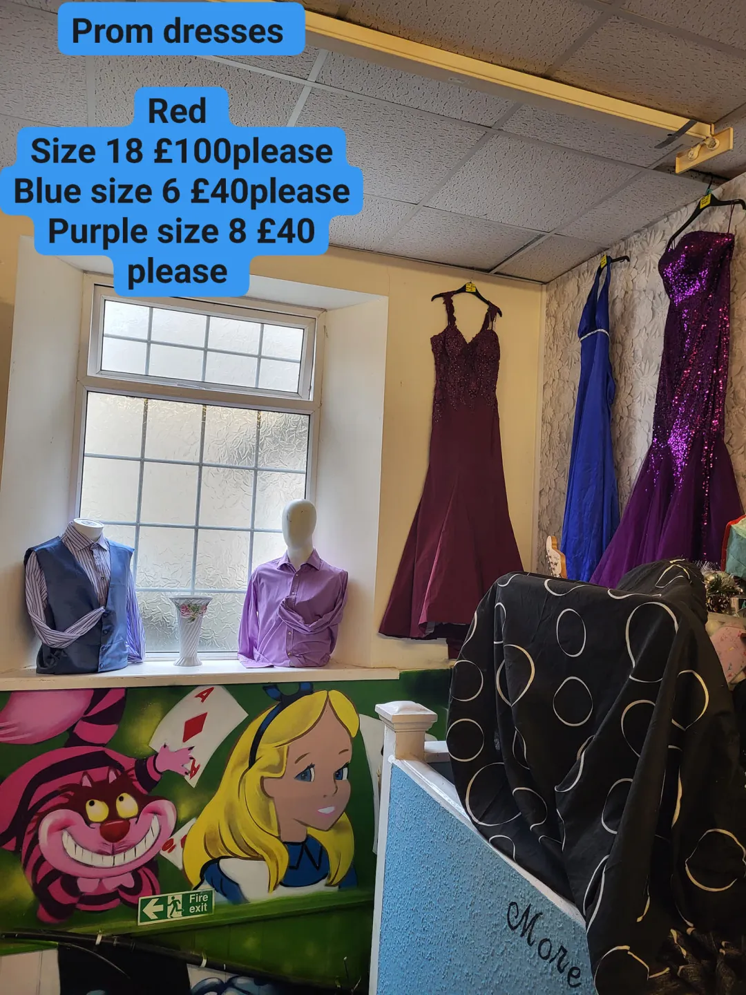 Photo from Jayne's Baby Bank (main page), 13 Oct 2024: Prom dresses need to be paid for in advance and collected Sunday am when we have the long laders available